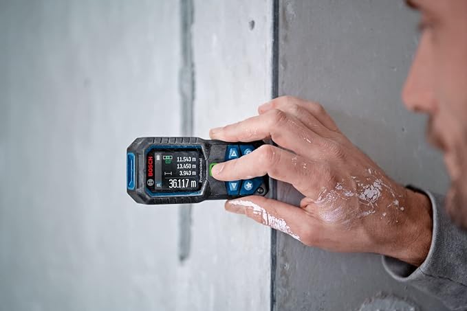 BOSCH GLM 50-23 G 50M Range Laser Distance Meter with Green Color Backlit Display, 1 Year Warranty