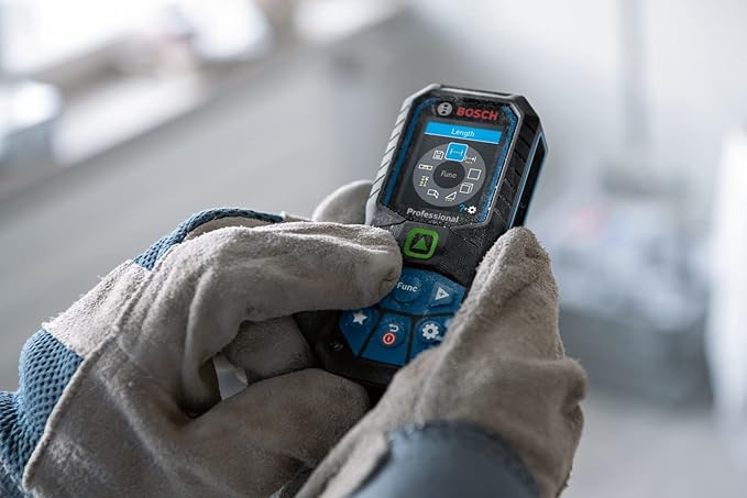 BOSCH GLM 50-23 G 50M Range Laser Distance Meter with Green Color Backlit Display, 1 Year Warranty