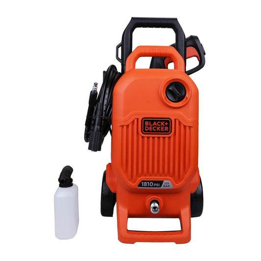 Black + Decker Bepw1800T 1700W 1810 Psi 125 Bar Pressure Washer for Car, Bike, Home & Garden Cleaning Use with Multiple Accessories Included, 1 Year...