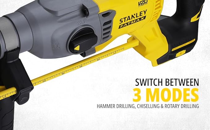 STANLEY FATMAX SBH900-B1 20V, Variable Speed Switch, 1500 RPM, 20 mm Cordless Brushless SDS Rotary Hammer (Bare Tool)