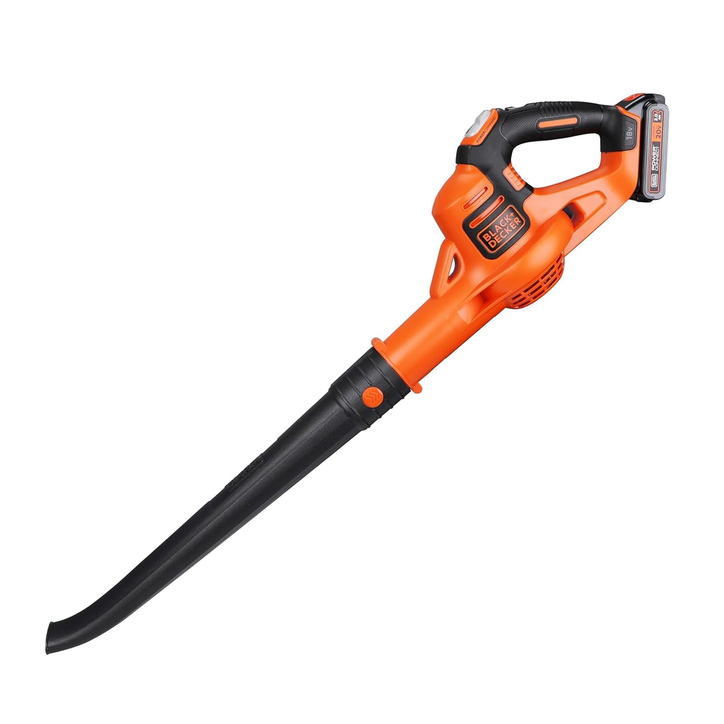 BLACK+DECKER GWC1820PCF-B1 18V Lithium-ion Cordless POWERCOMMAND™ Boost Leaf Blower, Runtime Upto 25 mins, Comes with with 1 Battery & 1 Charger, 209 km/h Blow Speed, Low Noise Design, Weight 1.7kg