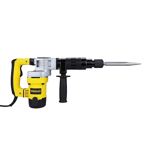 STANLEY STHM5KH 1010W 5Kg Corded Hex Chipping Hammer (Yellow and Black)