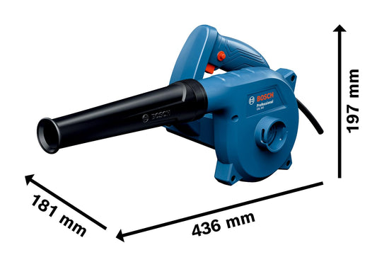 BOSCH GBL 650 Professional Blower - 16000 RPM, 650W, 1.4 Kg | Air Flow of 3.7 m3/min | Efficiently Removes Dust & Dirt from Large Areas as Well as Smaller Spaces | 1 Year Warranty