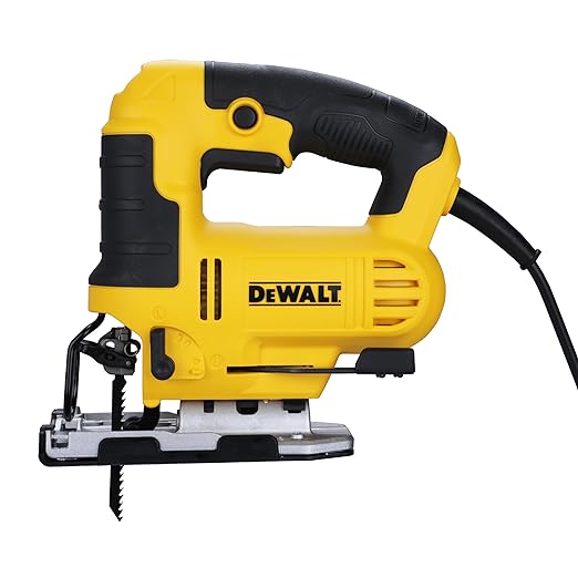 DEWALT DWE349-IN Jigsaw For Cutting Wood Metal and Plastic 650Watt with 6 Variable Speed