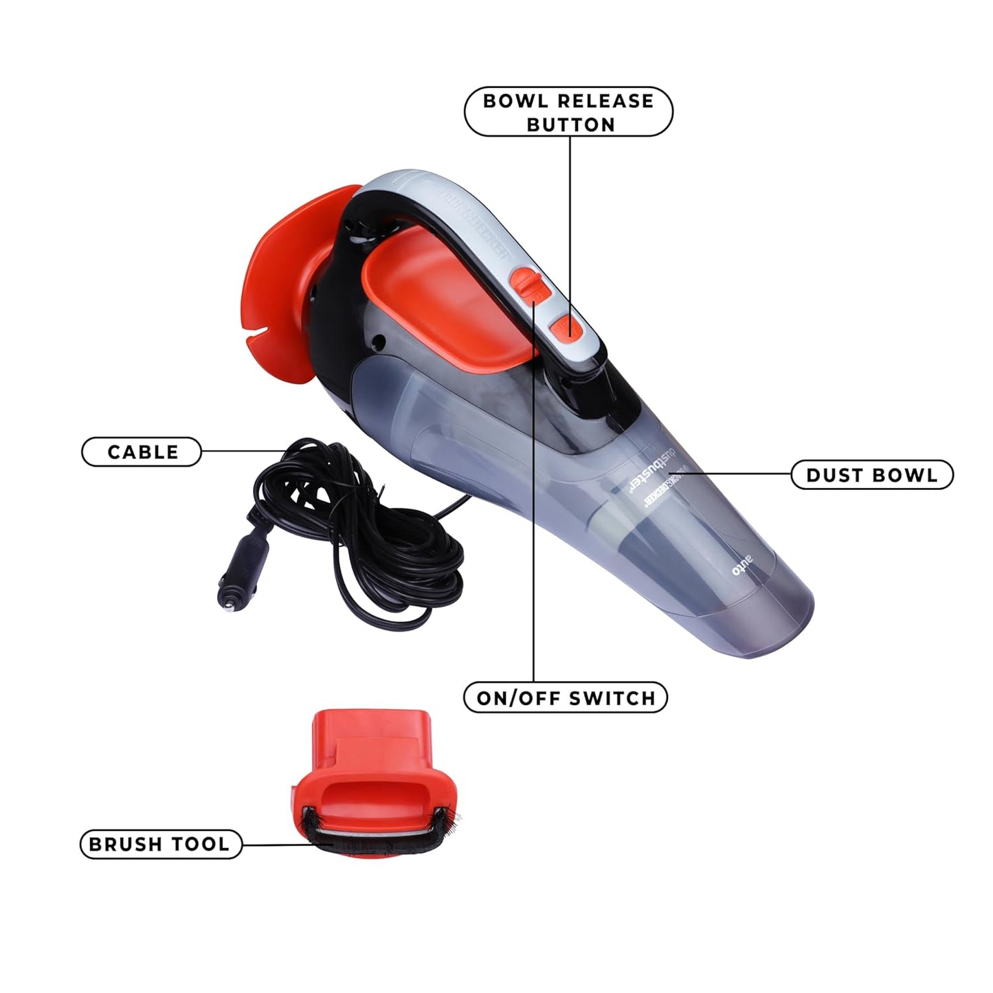 BLACK & DECKER ADV1210- 12V DC CYCLONIC AUTO VAC