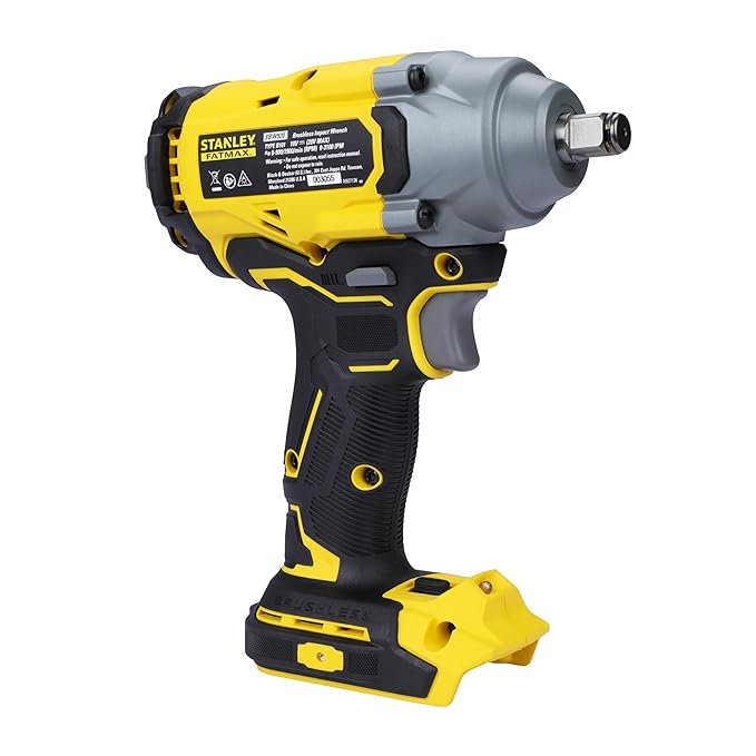 STANLEY FATMAX SBW920 20V, 1900 RPM, 370Nm Torque, Cordless Brushless Reversible Impact Wrench (Bare tool)
