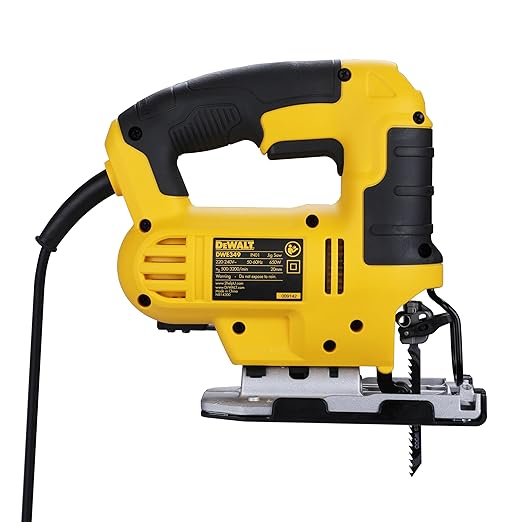 DEWALT DWE349-IN Jigsaw For Cutting Wood Metal and Plastic 650Watt with 6 Variable Speed