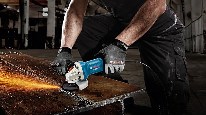 BOSCH Professional GWS 800 with 2 Cutting Wheels & 1 Grinding Wheel Corded Electric Angle Grinder