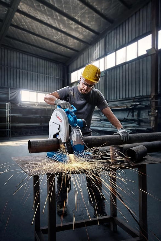 Bosch Professional GCO 230 2300W Metal Cut-Off Saw, 4100 RPM, 13.5 Kg | Fast Clamp | Ergnomic Handling | Spindle Lock | Robust Metal Base