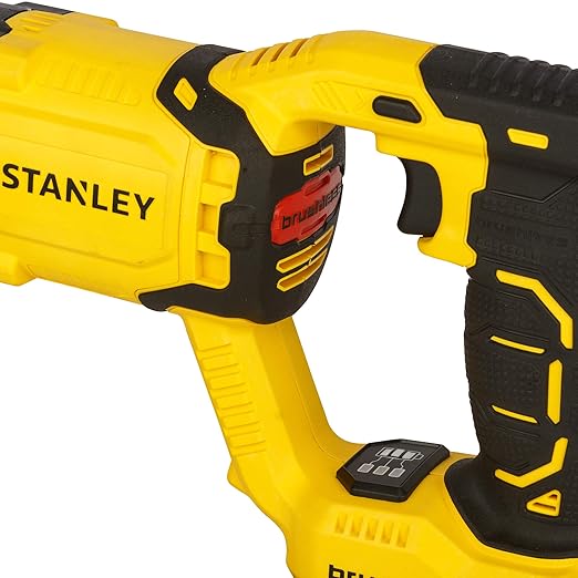 STANLEY SBR20M2K 18V 2Kg SDS and Cordless Rotary Hammer with Brushless Motor- 2x4.0 Ah Battery Included