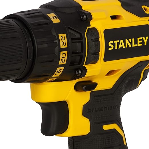 STANLEY SBD201D2K 18V,13mm Li-ion Brushless Cordless Drill Machine Driver-2x1.5Ah Batteries