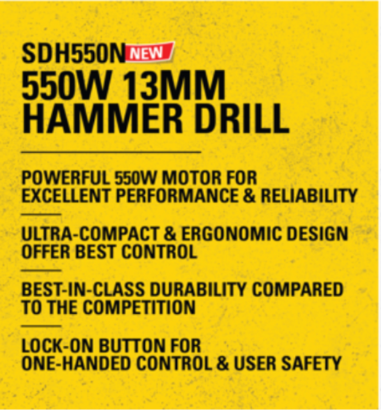 SDH550N-IN - 550W 13mm Hammer Drill