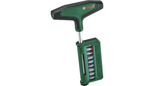 BOSCH 1600A039J3 T-handle bit screwdriver set 19-piece