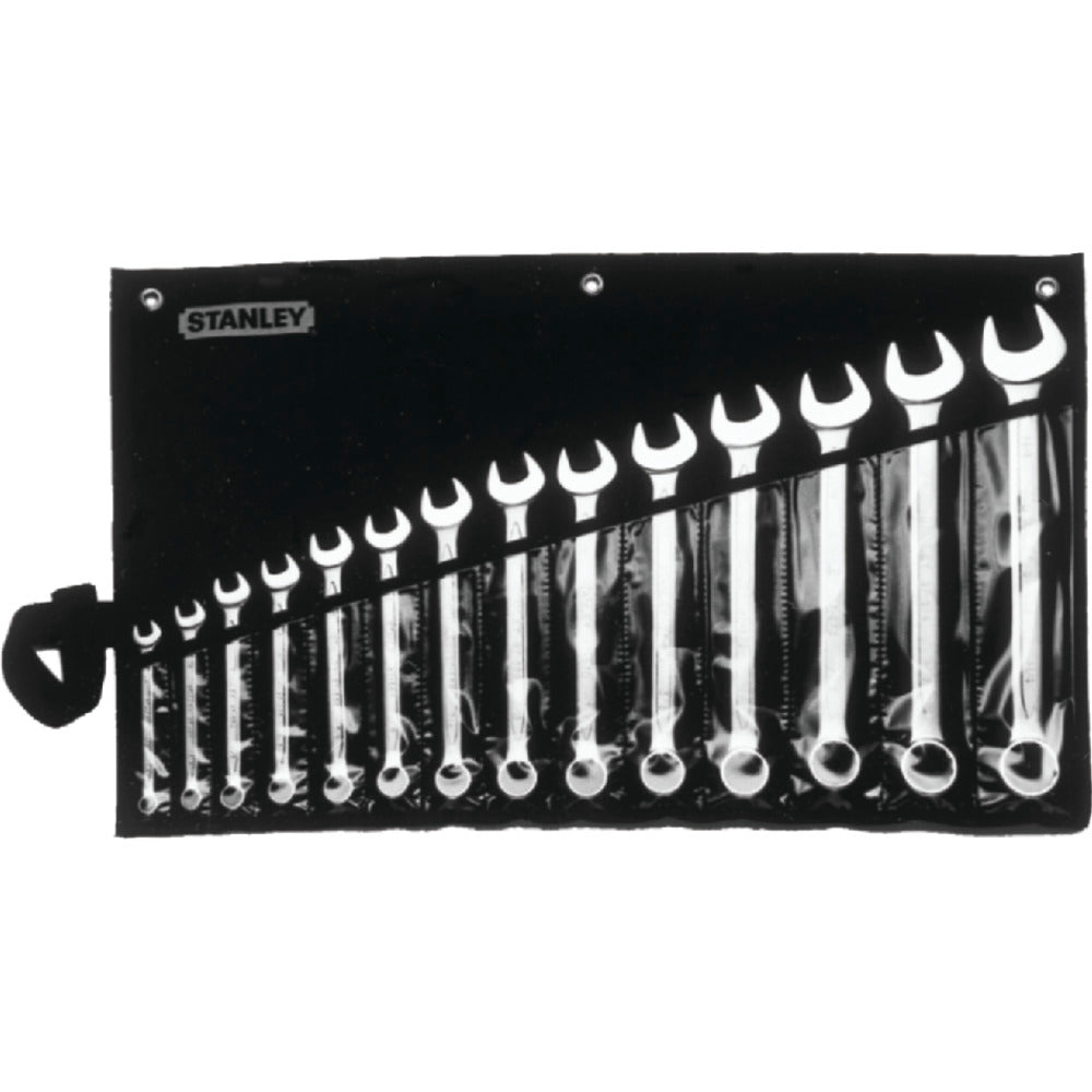 Stanley 1-87-709 14PCS SLIMLINE COMB WRENCH SET,3/8 - 1 1/4" Imperial
