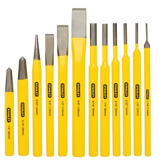 Stanley 16-299 12 PC PUNCH & CHISEL KIT