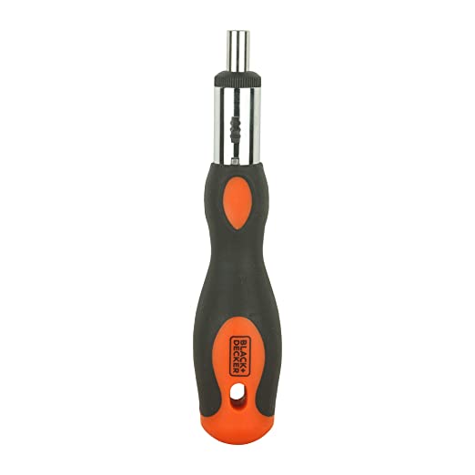 BLACK+DECKER Phillips BDHT68127 Steel Multi-Bit Ratcheting SD - SL3SL5SL6Ph0Ph12xPh2PZ1PZ2PZ3 (24 cm) Set of 10 Pieces