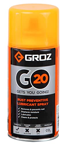 Groz GO20 | The ultimate multi-purpose spray to prevent rust, clean stains, lubricate and displace moisture | 300 grams
