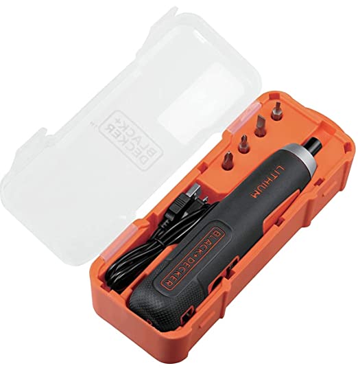 Black + Decker BD40K4-IN 3.6V Lithiun Ion Screwdriver with 4 acc