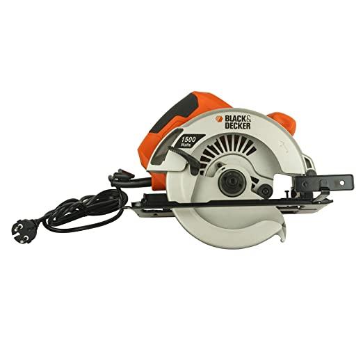BLACK+DECKER CS1500 1500W 7''/185mm Wood Cutting Circular Saw with 2x 36T TCT Blades, Corded Electric