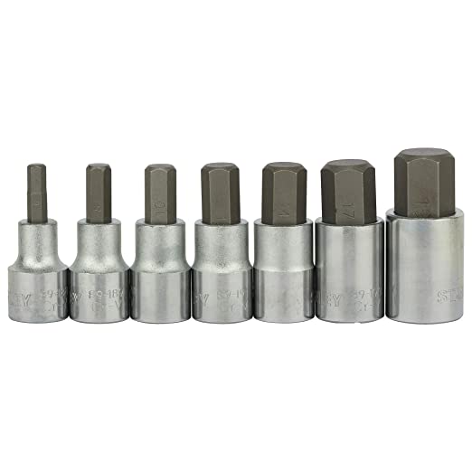 Stanley 1-89-099 7-Piece 1/2'' SQ. Drive Hex Bit Metric Socket Set