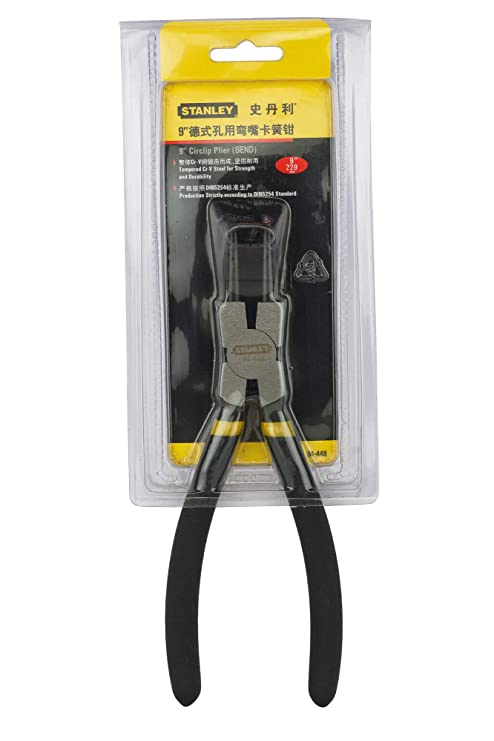 Stanley 84-448-23 PLIER CIRCLIP, BENT INTERNAL, 230MM-9"