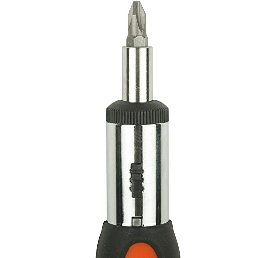 BLACK+DECKER Phillips BDHT68127 Steel Multi-Bit Ratcheting SD - SL3SL5SL6Ph0Ph12xPh2PZ1PZ2PZ3 (24 cm) Set of 10 Pieces