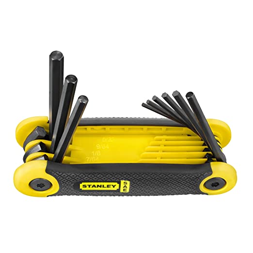 Stanley 2-69-265 9 PIECE SAE FOLDING HEX KEY SET