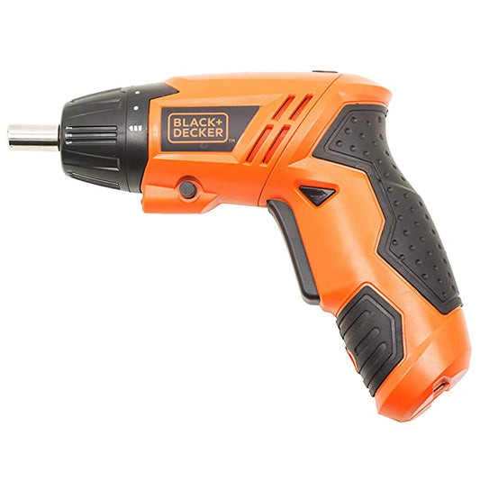 BLACK+DECKER KC4815 Cordless Screwdriver Set Ni-Cd (Nickel-Cadmium) with LED Work light , Screw Bits Set & Adjustable Torque, 4.8 Volts 200 RPM