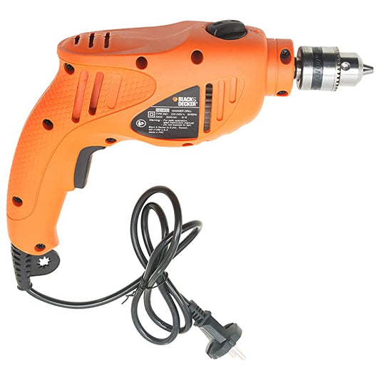 BLACK+DECKER HD400IN 500-Watt 10 millimeters Hammer Drill Machine (HD400-IN)