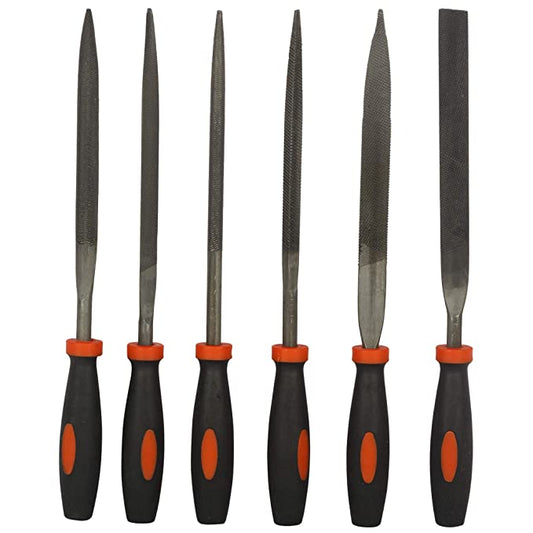 BLACK+DECKER BDHT22148 174mm Steel Needle File Set (6 PCS)