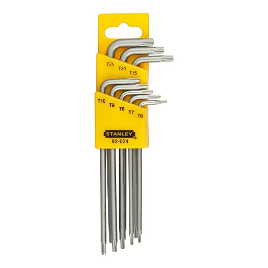 Stanley 92-624 8PC,LONG L-TYPE TAMPERPROOF TORX, HEXKEY