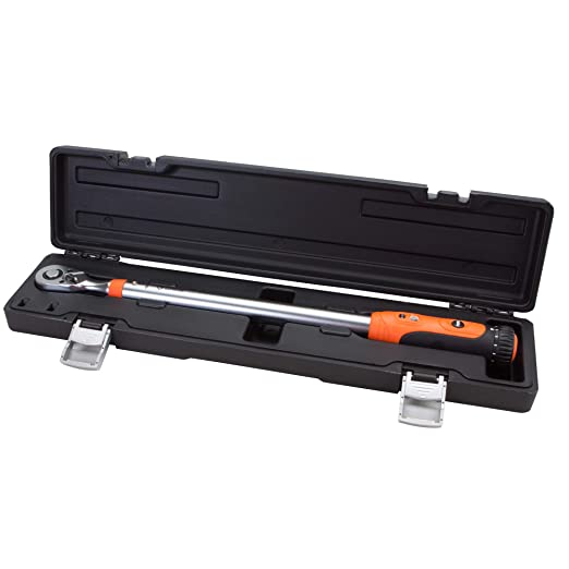 Groz 3/8 Inch Professional Ratcheting Torque Wrench, TQW/RT/3-8/50