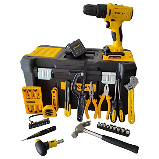 Stanley SCH121S1H-B1 12V hammer drill with 40 pcs