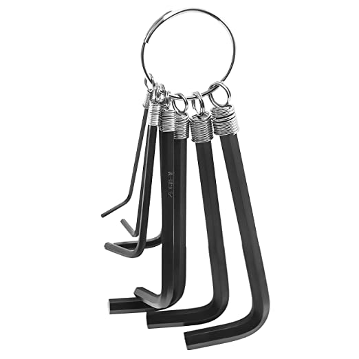 Groz 8 pc Hexagon Key Set | Ideal for automotive, household & industrial applications| Chrome Vanadium Construction| Corrosion Resistant| Conforms to DIN 898 Standard| ALN/HX-HX/8/GRZ