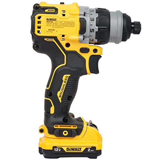 Dewalt DCD703D2-B1 18V 10mm Cordless Brushless Multi-Head Drill Machine with 2x2.0Ah Li-ion batteries