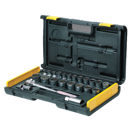 Stanley 86-477 27PC-1/2 SQ. DR 12PT SOCKET SET MET