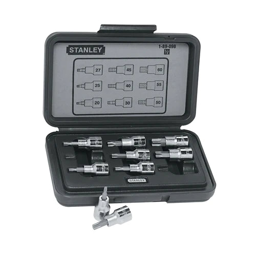 Stanley 89-098 9 PC 1/2" DR TORX BIT SOCKET SET