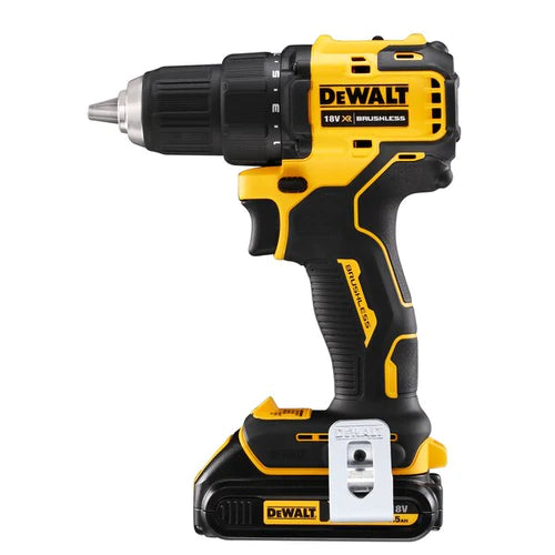 Dewalt DCD708S2T-QW 18V Brushless Compact Drill Driver 1.5Ah Battery