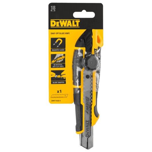 Dewalt DWHT10332-0 SNAP-OFF KNIFE WITH THUMB WHEEL LOCK 25mm
