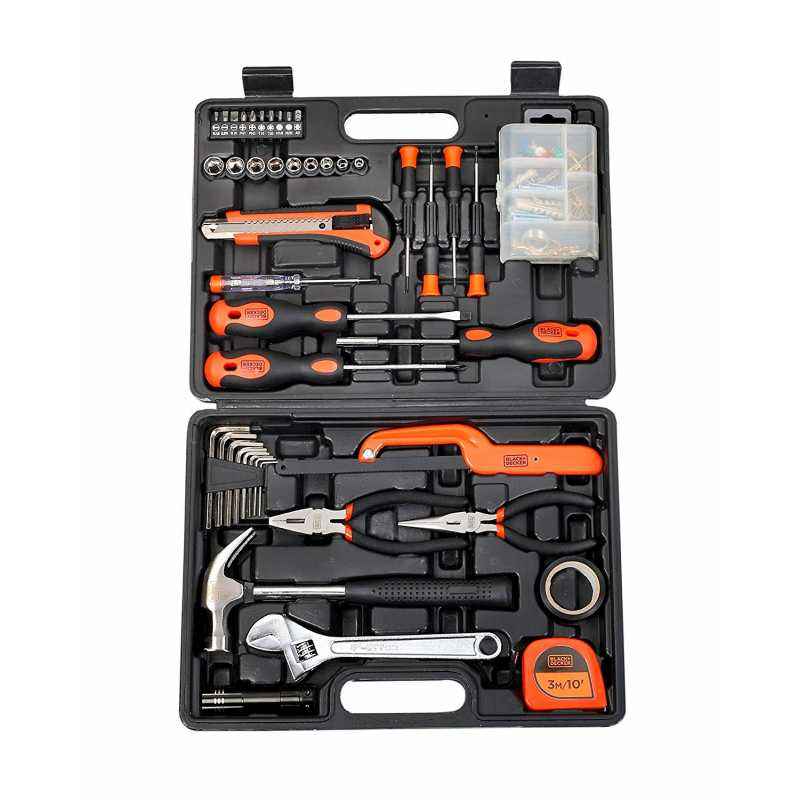 Black + Decker BMT126C 126 Pieces Orange & Black Hand Tool Kit