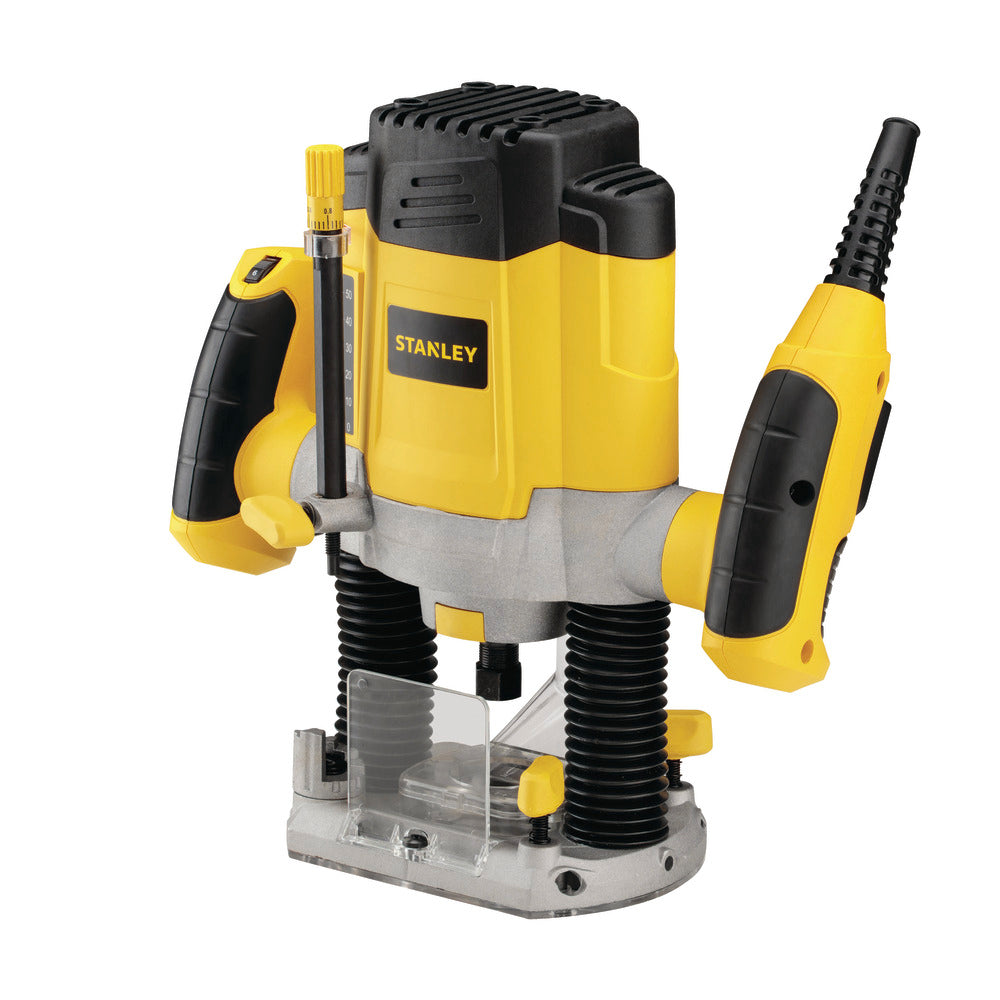 STANLEY SRR1200 Plunge Router 1200W 55mm Variable Speed With 6 Router Bits