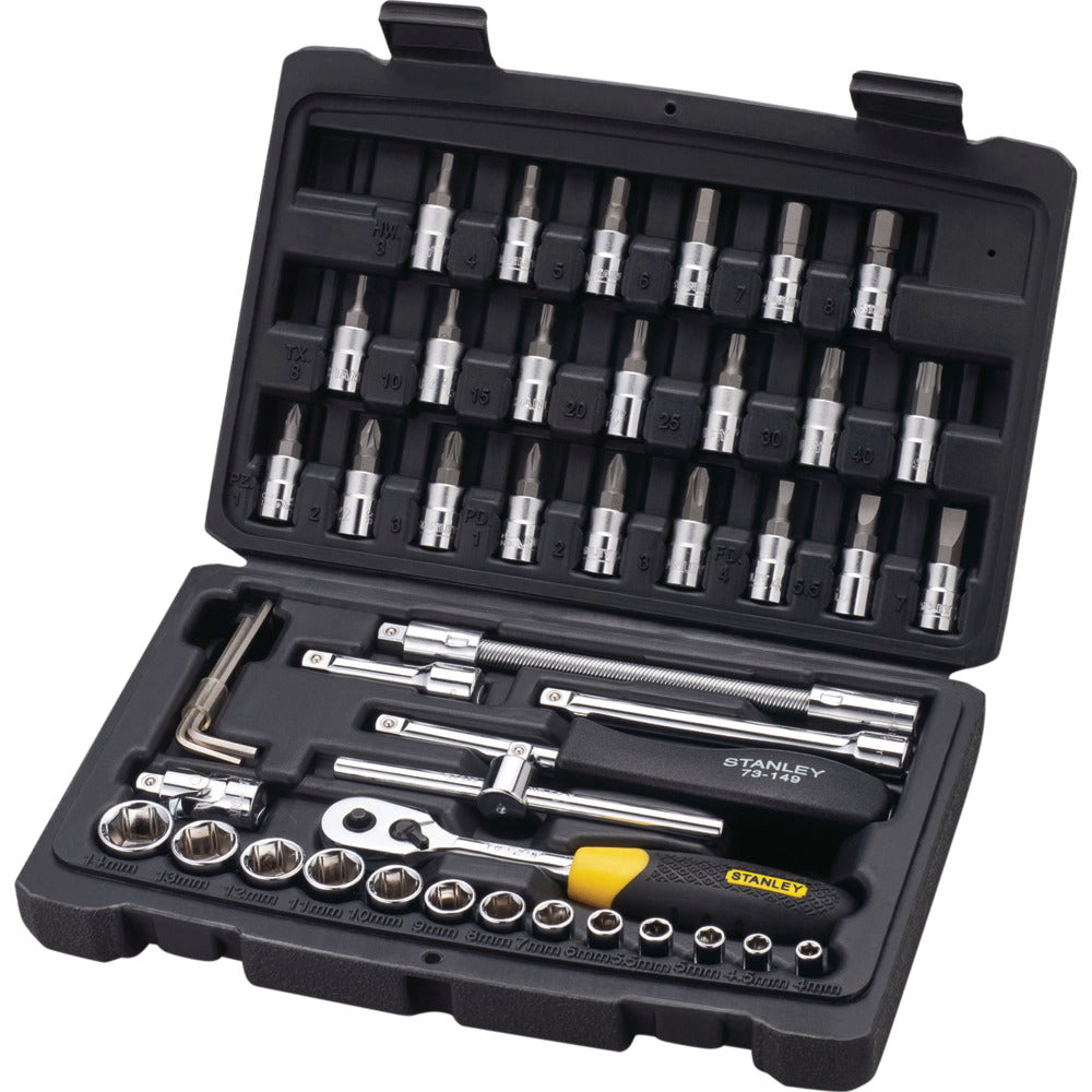 Stanley STMT72794-8 1/4 Drive Metric Socket Set (46-Pieces) – etoolstore.in