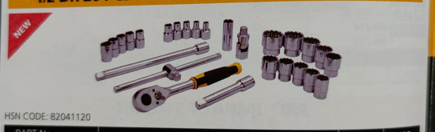 Stanley STMT45508-LA 12DR 25pcs Round Head Ratchet Set Metric