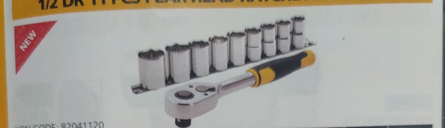 Stanley STMT45501 12DR 11pcs Pear Head Ratchet Set Metric