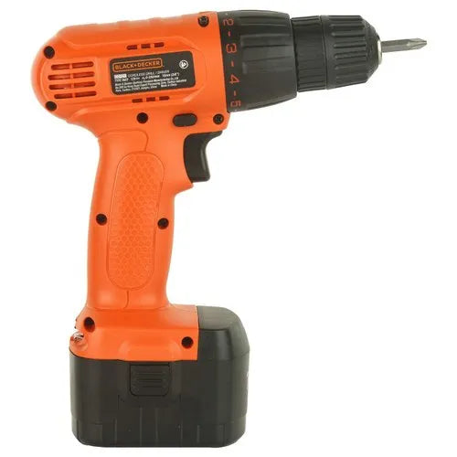 Black + Decker CD121B2-IN 12V 10mm NI-CD Cordless Variable Speed Drill with 2 Batteries