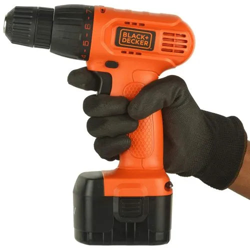 Black + Decker CD121B2-IN 12V 10mm NI-CD Cordless Variable Speed Drill with 2 Batteries