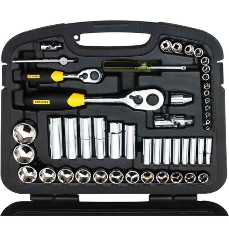 Stanley 94-190 86PC 1/4 & 1/2 SQ.DR. SOCKET SET-6PT MET