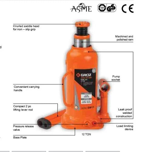 Groz JACK/BT/50W Bottle Jack - professional & DIY use