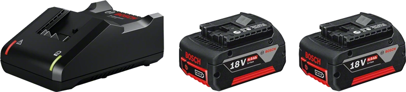 Bosch Starter kit :GAL 18V-40 + 2x GBA 18V 4.0Ah Battery Packs
