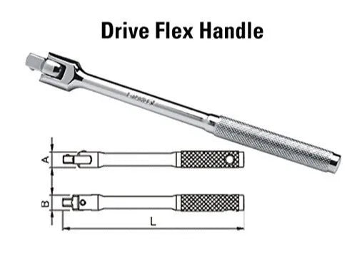 Stanley 1-86-405 FLEX HANDLE 1/2 SQ. DR. 250MM-10"